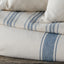 Colonial Blue Cream Grain Sack Stripe Pillow Cover PC165014