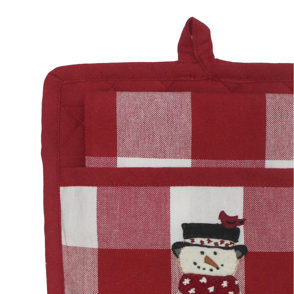 C Snow Friends Cardinal Pocket Potholder Set PH770025