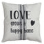 Love Grain Sack 14 Inx14 In Pillow PL000056