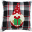 Winter Plaid Black, Red, Cream Pillow  - Interiors by Elizabeth