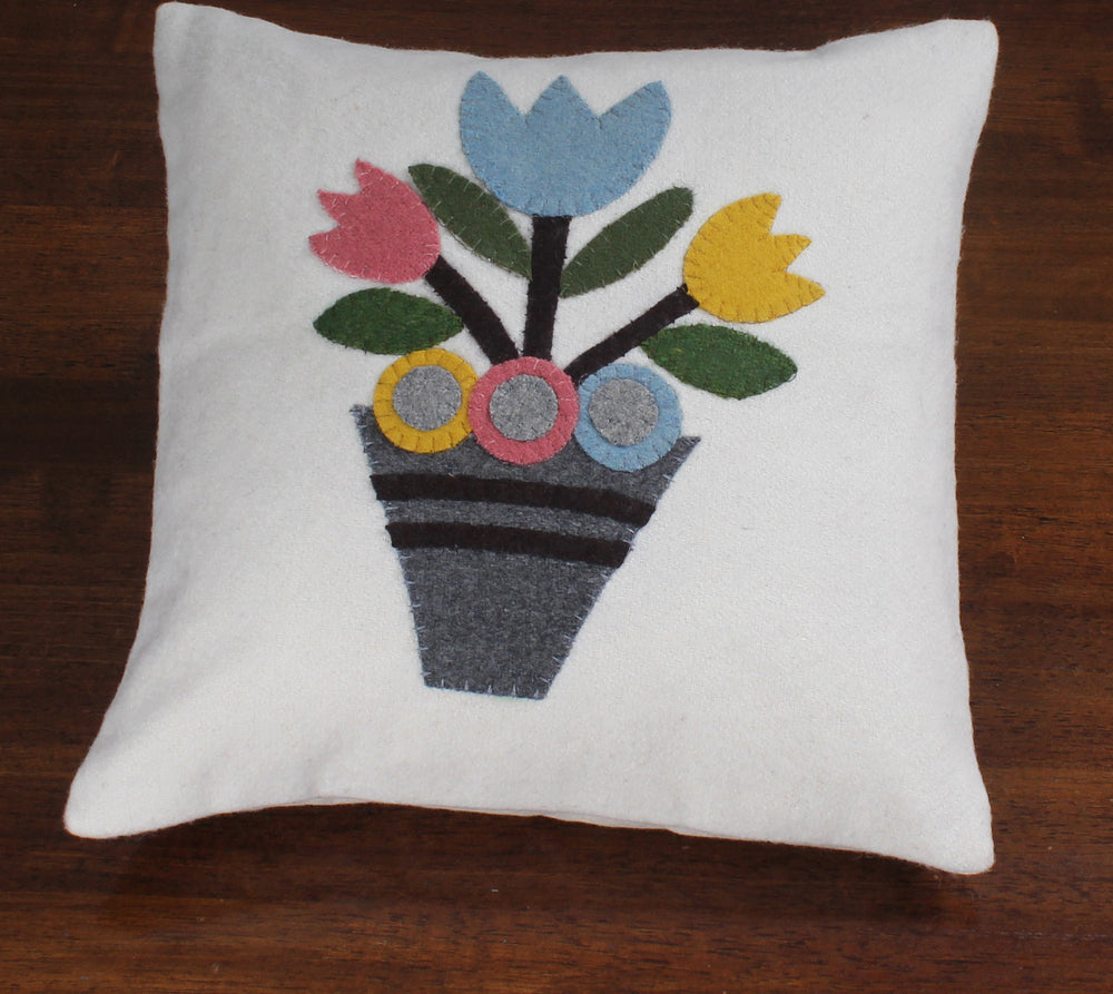 Tulip Cream Pillow  - Interiors by Elizabeth