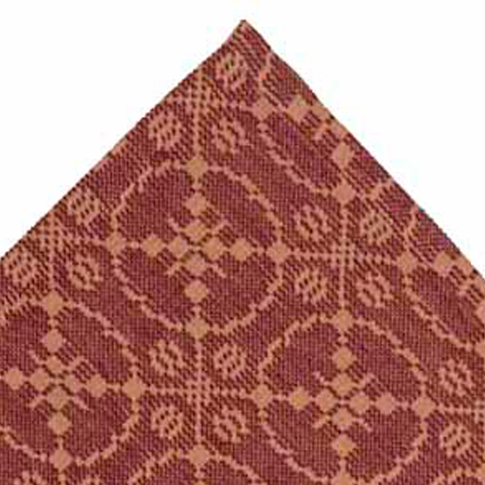 Barn Red Tan Marshfield Jacquard Placemat Set Of Six - Interiors by Elizabeth