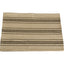 Grain Sack Stripe Oat Black Placemat Set Of Six PM164211