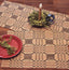 Trenton Jacquard Nutmeg Black Red Placemat  - Interiors by Elizabeth