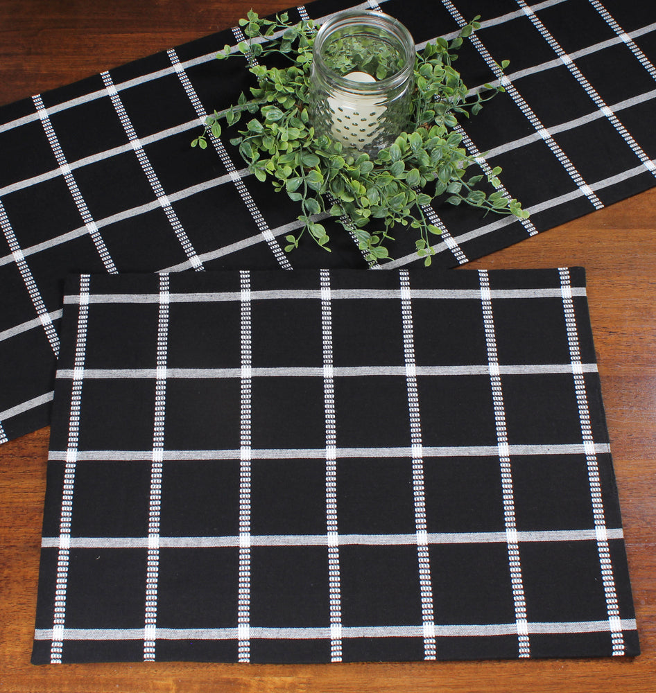 Blackstone Black Placemat  - Interiors by Elizabeth