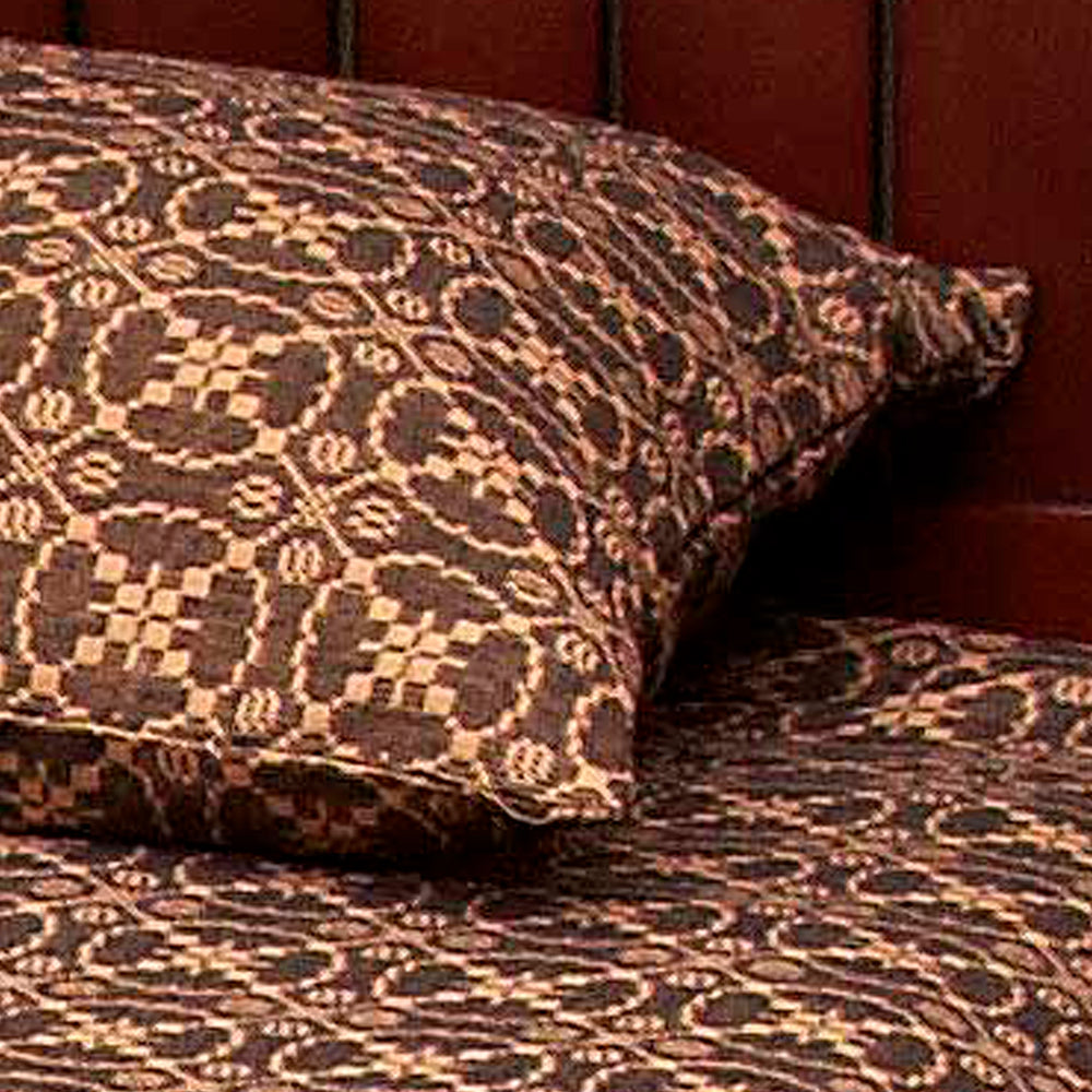 Black Tan Marshfield Jacquard Pillow Sham - Interiors by Elizabeth