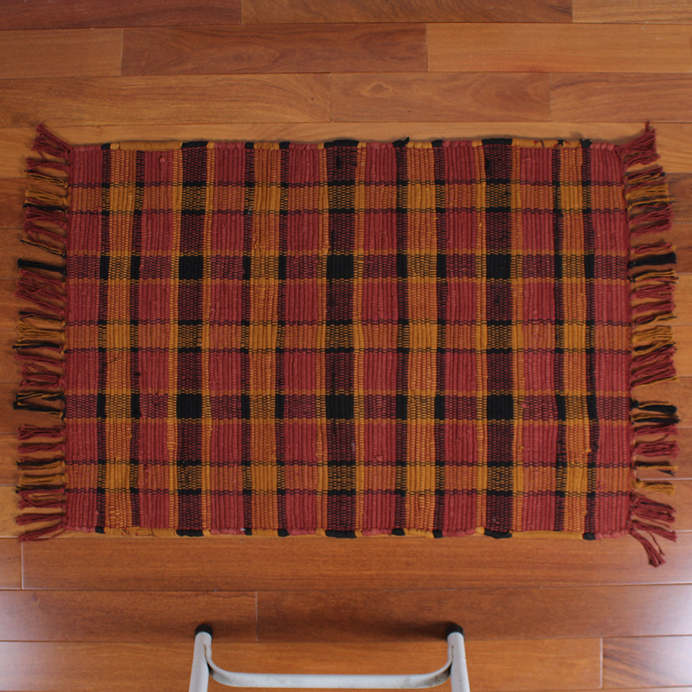 Homestead Red Rag Rug Runner Rug - Interiors by Elizabeth