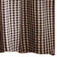 Black Nutmeg Heritage House Check Black Shower Curtain SC100011