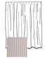 Grey Ticking Ruffle Shower Curtain SC179087