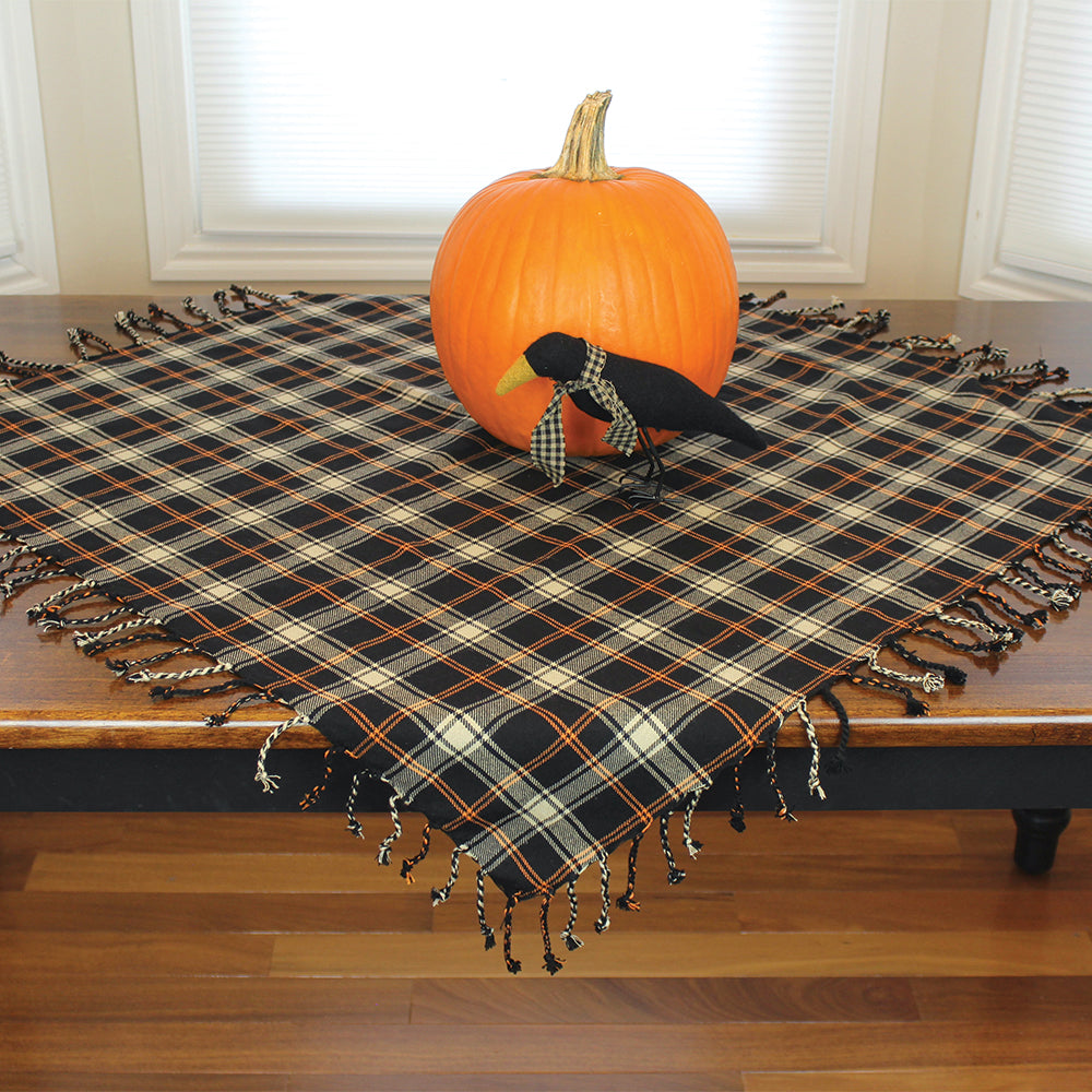 Primitive Fall Plaid Table Square - Interiors by Elizabeth