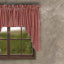 Barn Red-Nutmeg Heritage House Check Barn Red Swag - Lined - Interiors by Elizabeth