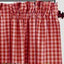 Barn Red Nutmeg Heritage House Check Barn Red 24" Tiers Lined - Interiors by Elizabeth