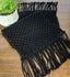 Macrame Black Table Runner 45 In T4011011