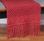 Macrame Red Table Runner   - Interiors by Elizabeth