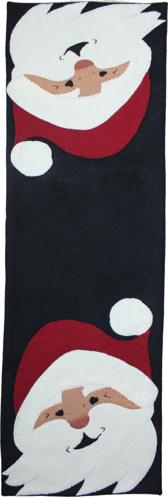 Jolly St Nick Black Table Runner   - Interiors by Elizabeth