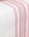 Holiday Grain Sack Cream & Red Table Runner 45 In T4064019