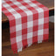 Buffalo Check Crimson Red Table Runner 14x45 - Interiors by Elizabeth