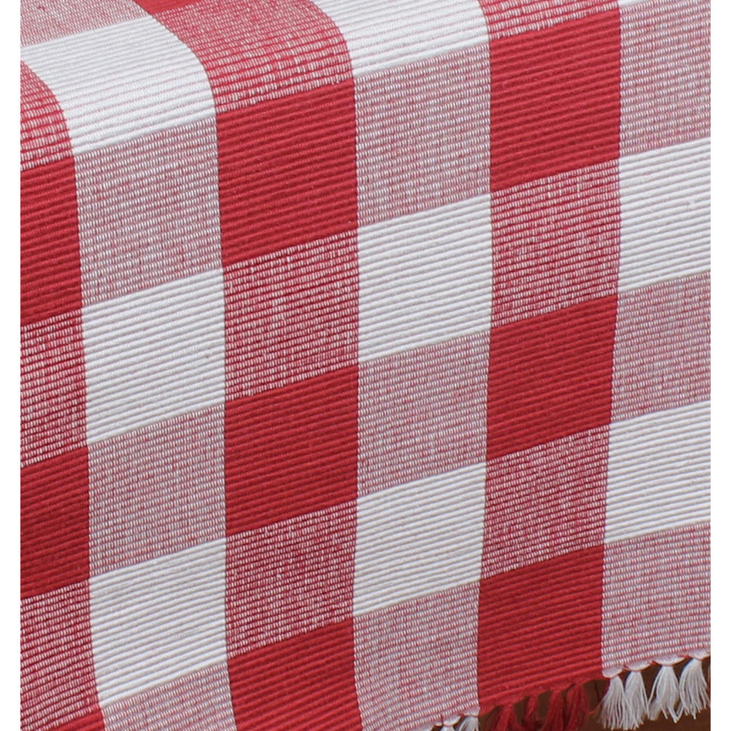 Buffalo Check Crimson Red Table Runner 14x45 T4510019