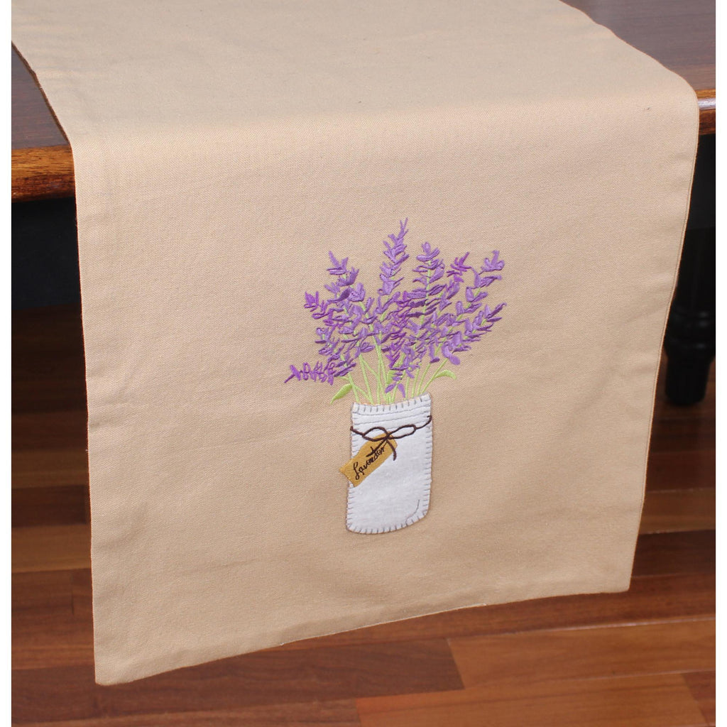 Lavender Mason Jar Table Runner - Interiors by Elizabeth