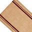 Barn Red Wheat Burlap Stripe Table Runner - Interiors by Elizabeth