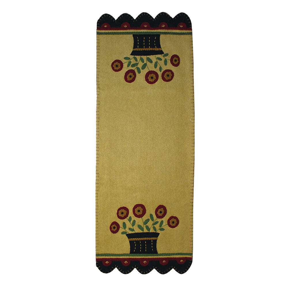 Folk Flower Basket Table Runner - Interiors by Elizabeth