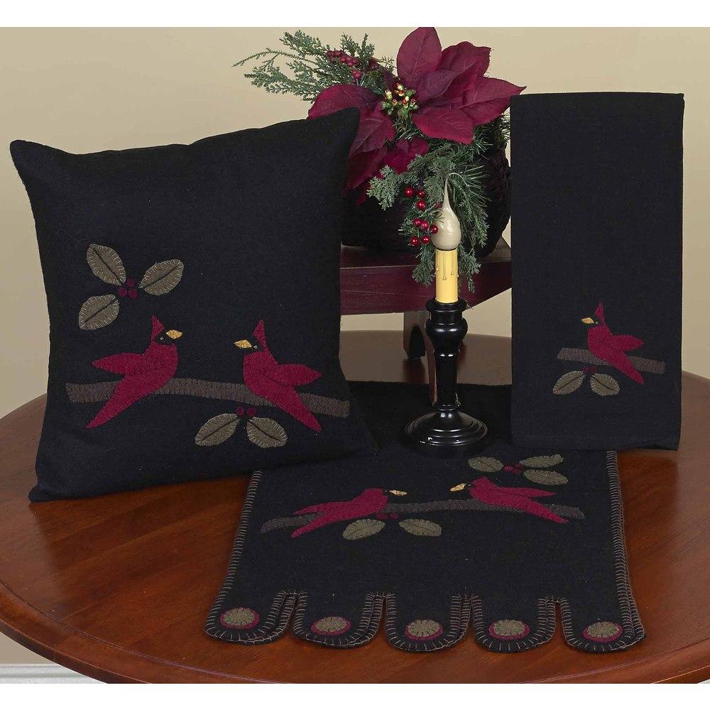 Cardinal Christmas Table Runner - Interiors by Elizabeth