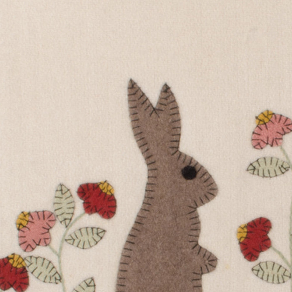 Cream Bunny In The Garden Table Runner TRAR0127