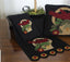 Bird in Basket Black Table Runner TRGP1012