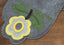 Yellow Flower Gray Table Runner 45 In TRGP1013