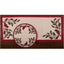 Cardinal Holly Felt Table Runner-  Interiors by Elizabeth