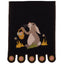 Black Bunny And A Basket Table Runner TRWT0069