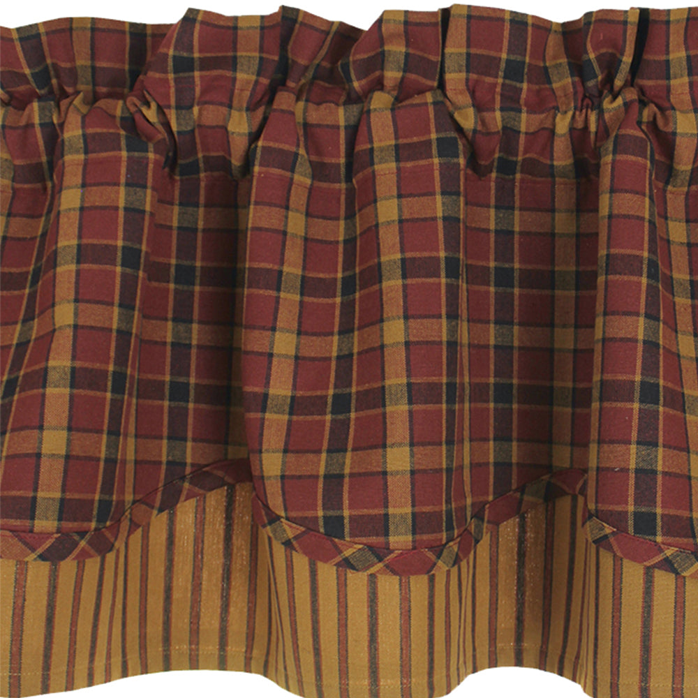 Homestead -  Red Fairfield Valance VF330017