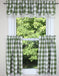 Buffalo Check Sage Sage Valance  - Interiors by Elizabeth