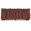 Barn Red Tan Marshfield Jacquard Valance Lined VL106017