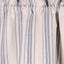 Colonial Blue Cream Grain Sack Stripe Valance Lined VL165014