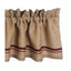 Barn Red Wheat Burlap Stripe Valance Lined VL190017