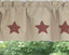 Rough Edge Star Barn Red Valance VL248017