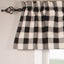 Black Buttermilk Buffalo Check Valance Lined VL510011