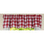 Buffalo Check Crimson Red Valance - Interiors by Elizabeth