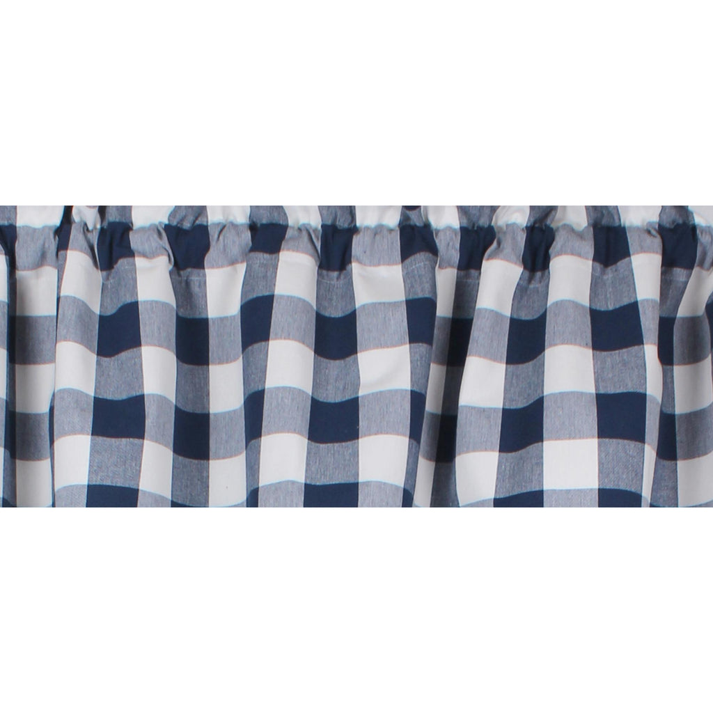 Buffalo Check Navy Blue Valance VL511014