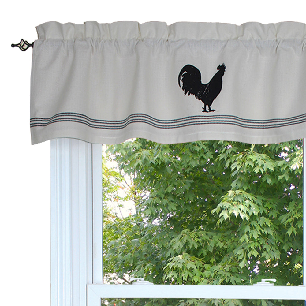 Farmhouse Rooster - Cream  Valance VL550005