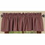 Barn Red Oat Newbury Gingham Valance Lined VL670017