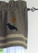 Newbury Gingham Old Crow Black - Oat Valance VL6700CR