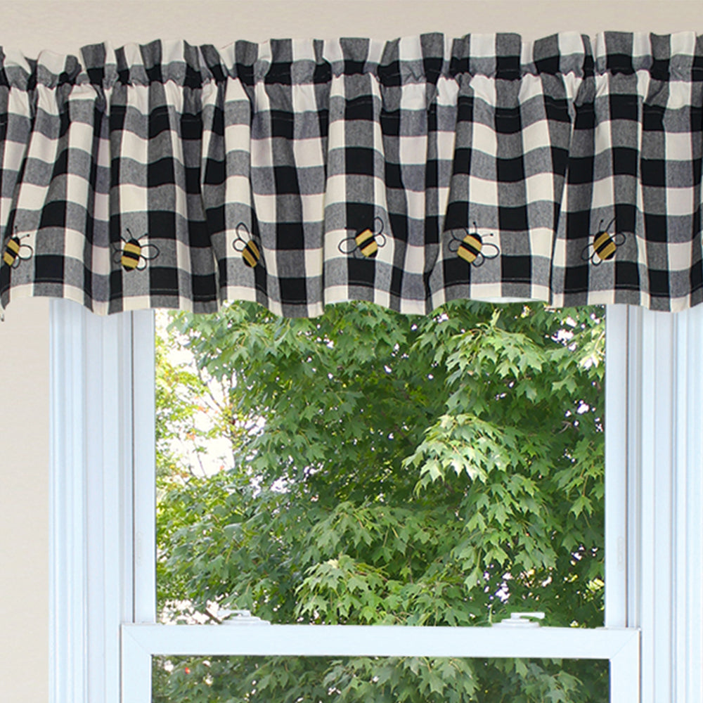 Bee Buffalo Check Valance Valance VL700001