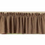 Barn Red Nutmeg York Ticking Valance Lined VL880017