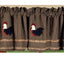 Black Oat Rise And Shine Rooster Valance Lined VLAR0075