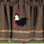 Black Oat Rise And Shine Rooster Valance Lined VLAR0075