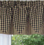 Heritage House Check Black - Nutmeg Valance VP100011