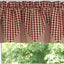 Heritage House Check Barn Red Barn Red - Nutmeg Valance VP100017