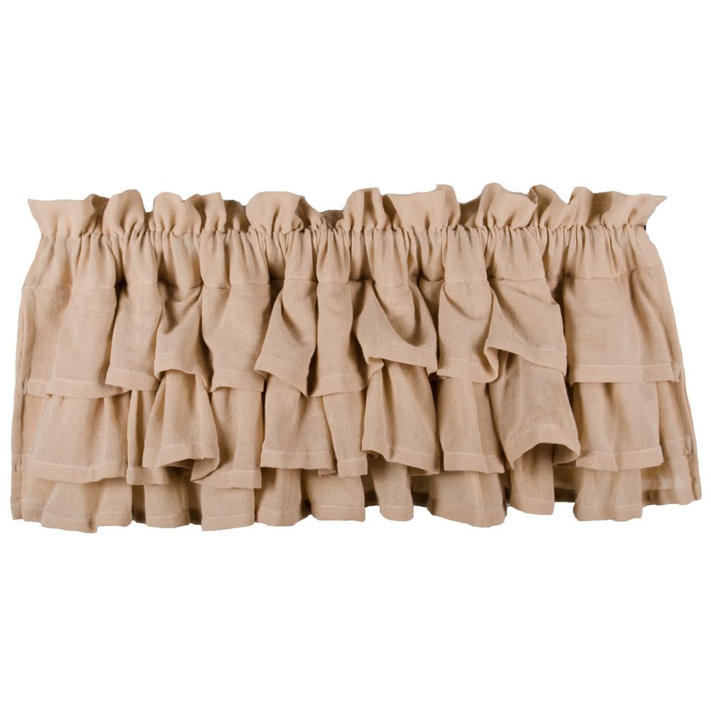 Cream Heirloom Cream Ruffled Valance - Interiors by Elizabeth